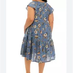 Wonderly peasant Midi dress. New without tags